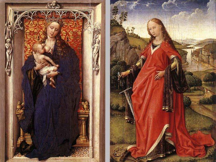 WEYDEN, Rogier van der Diptych oil painting image